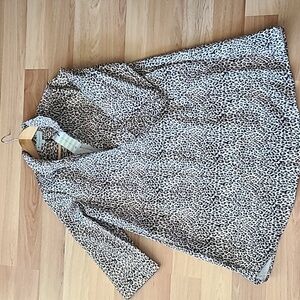 NWT Tuckernuck Megan taffeta leopard printed‎ shift dress